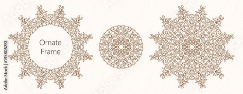 Ornate round decor.