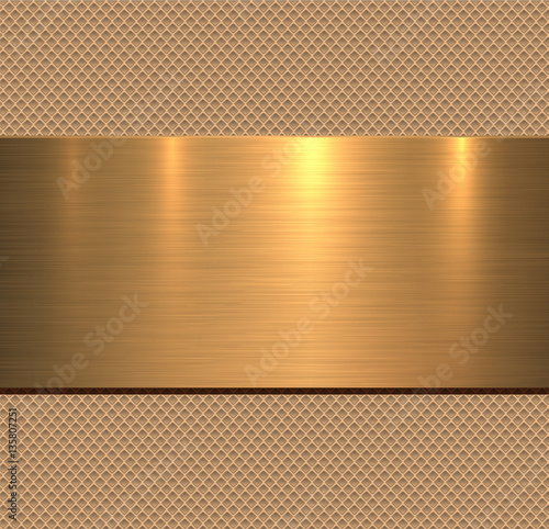 Background gold metal texture