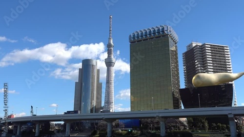 Wallpaper Mural Toky-skytree & flow of clouds Torontodigital.ca