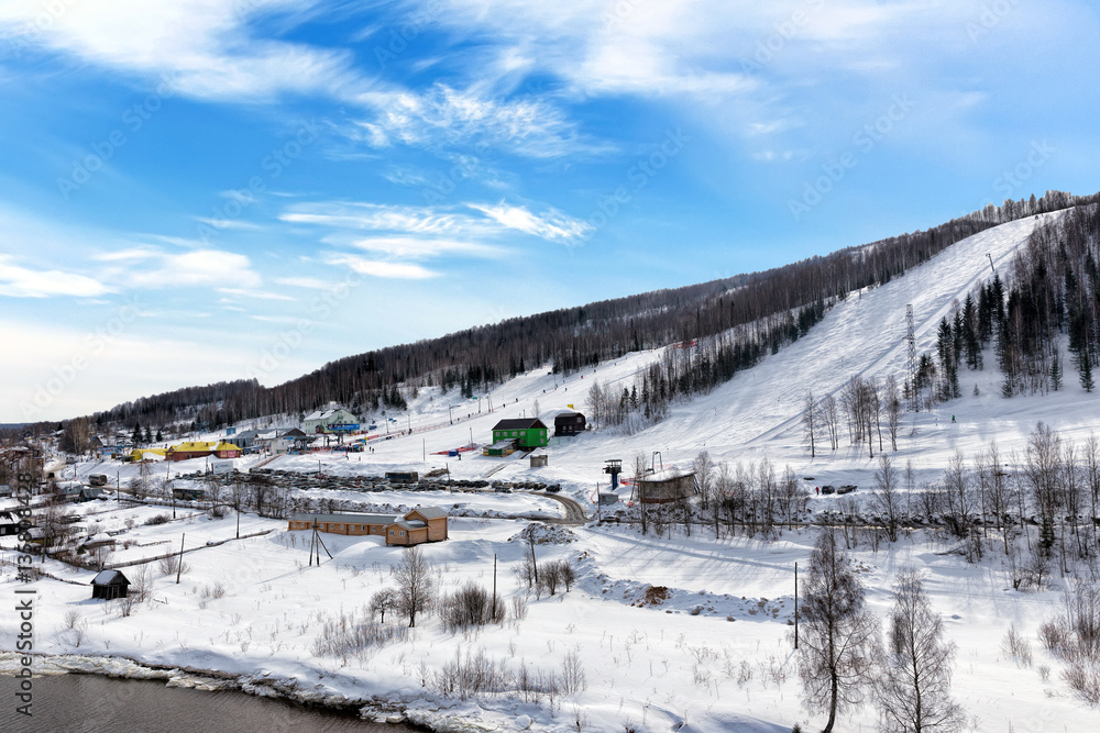Ski Resort on Mount Gubaha, Russia