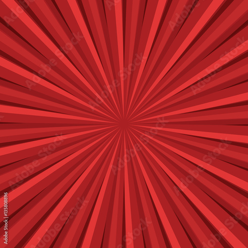 Red rays retro background