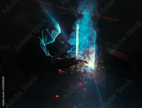 Welder weld metal structure © Андрей Трубицын