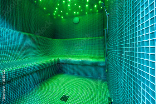 Photos Green light sauna room