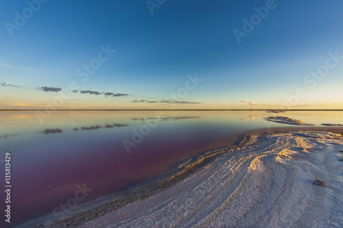 Salt lagoon La Pampa  Argentina