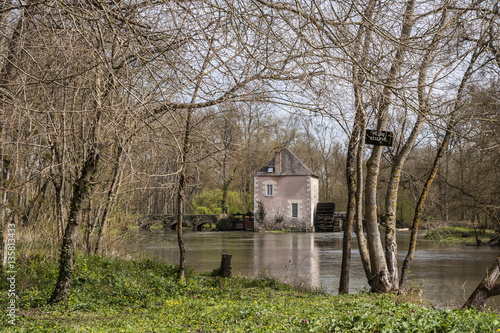 Fotografie Old watermill near to Monts, France.