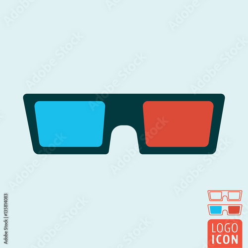 3d glasses icon