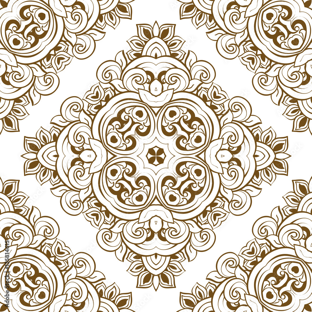 Fototapeta premium vintage seamless pattern