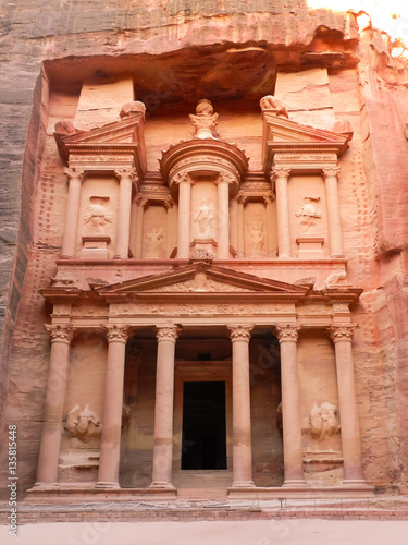 Beautiful Petra treasury front view