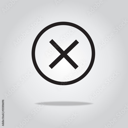 wrong vector icon
