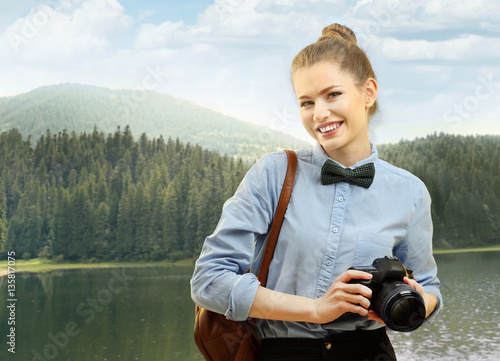 Photographer on beautiful l...