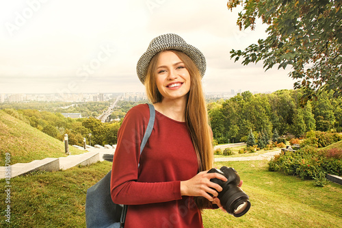 Photographer on beautiful c...