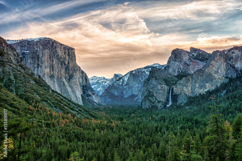 Tableau sur toile Tunnel View, Yosemite National Park