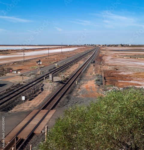 Outback Australia: Railroad tracks at Port Hedland