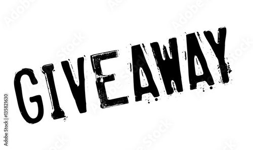 Giveaway rubber stamp. Grunge design with dust scratches. Effects can be easily removed for a clean, crisp look. Color is easily changed.