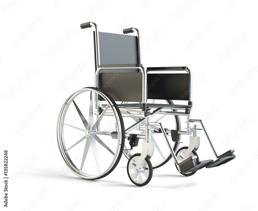Wheelchair isolated on white background
