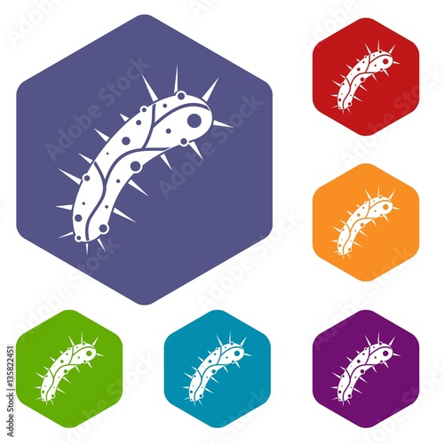 Virus icons set