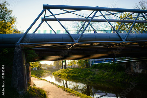 Small bridge in the city