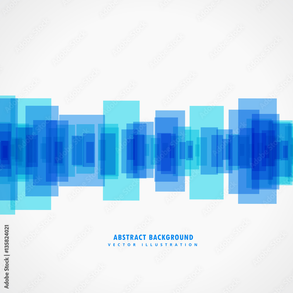 abstract blue shapes background design poster