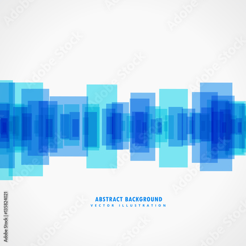 abstract blue shapes background design poster