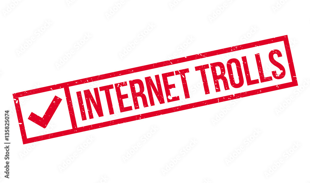 Internet Trolls rubber stamp. Grunge design with dust scratches. Effects can be easily removed for a clean, crisp look. Color is easily changed. Internet Trolls rubber stamp. Grunge design with dust scratches. Effects can be easily removed for a clean, crisp look. Color is easily changed.