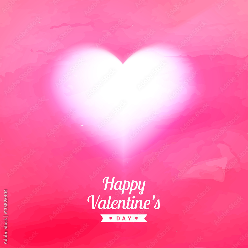 pink texture background with glowing heart