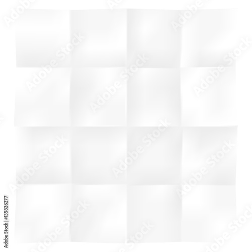 Blank Square Sheet of Paper Folded