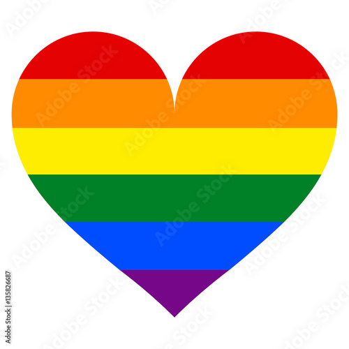 Rainbow Flag in Heart Shape Free Download Rainbow Flag in Heart Shape - GFXLoad