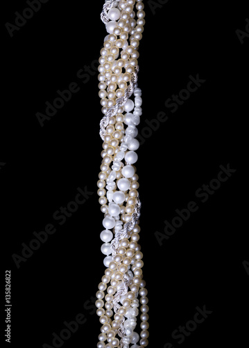 Twisted strings of pearls