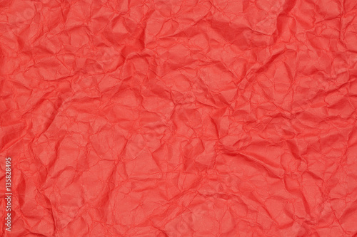 abstract background of crumpled red paper