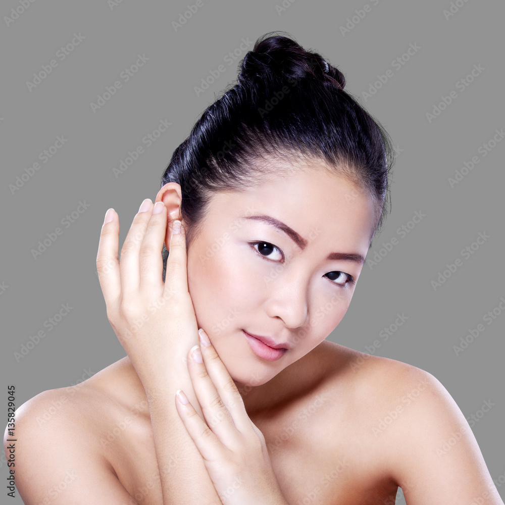 Attractive girl with perfect skin Attractive girl with perfect skin