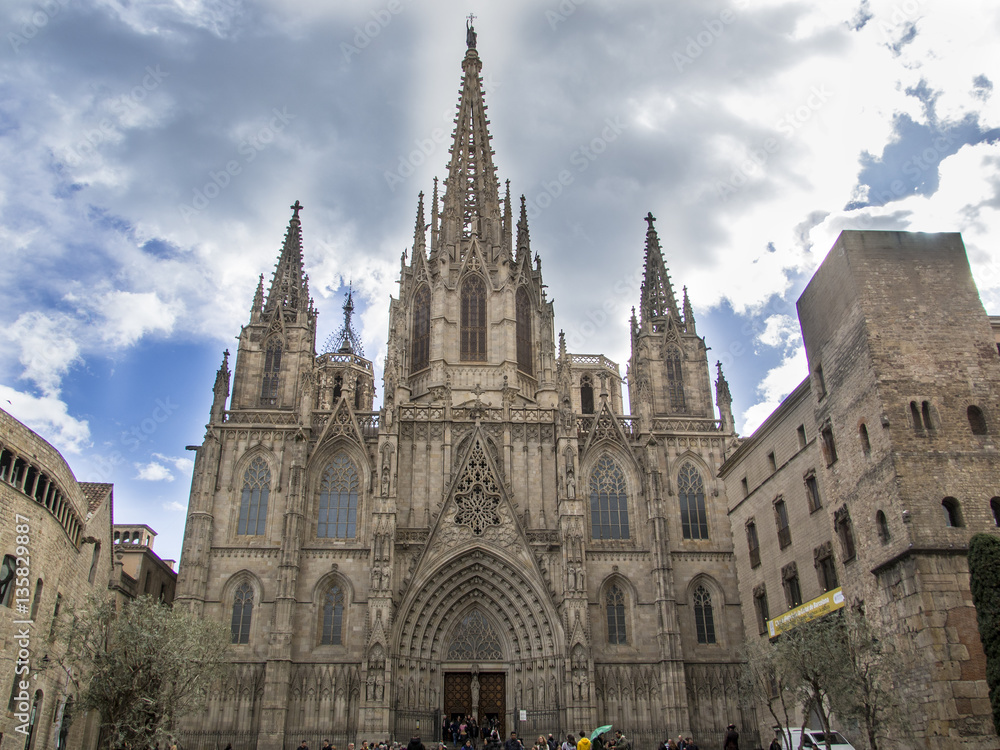Catedral de Barcelona, ​​Cataluña,España	