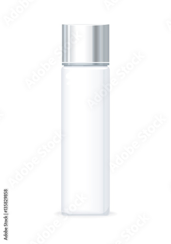 Shampoo Bottle Isolated. Empty Cosmetic flask