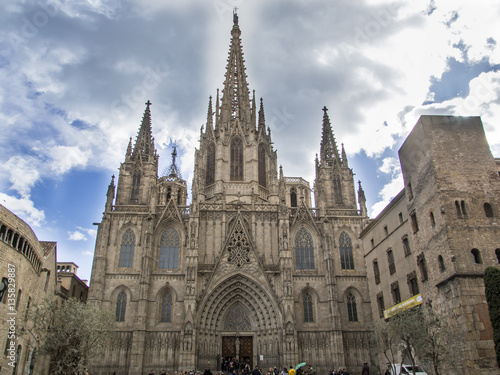 Catedral de Barcelona, ​​Cataluña,España 