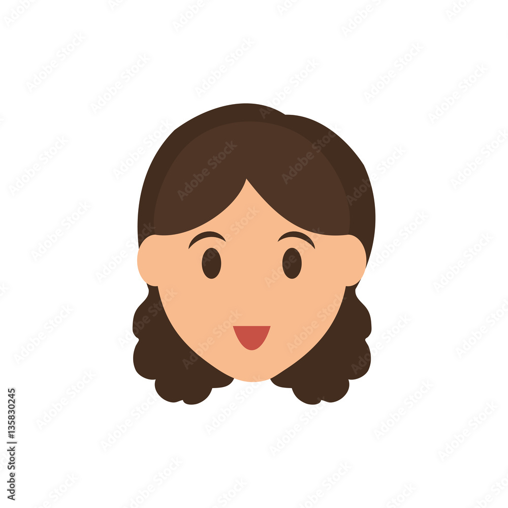 woman face cartoon icon vector illustration graphic design woman face cartoon icon vector illustration graphic design