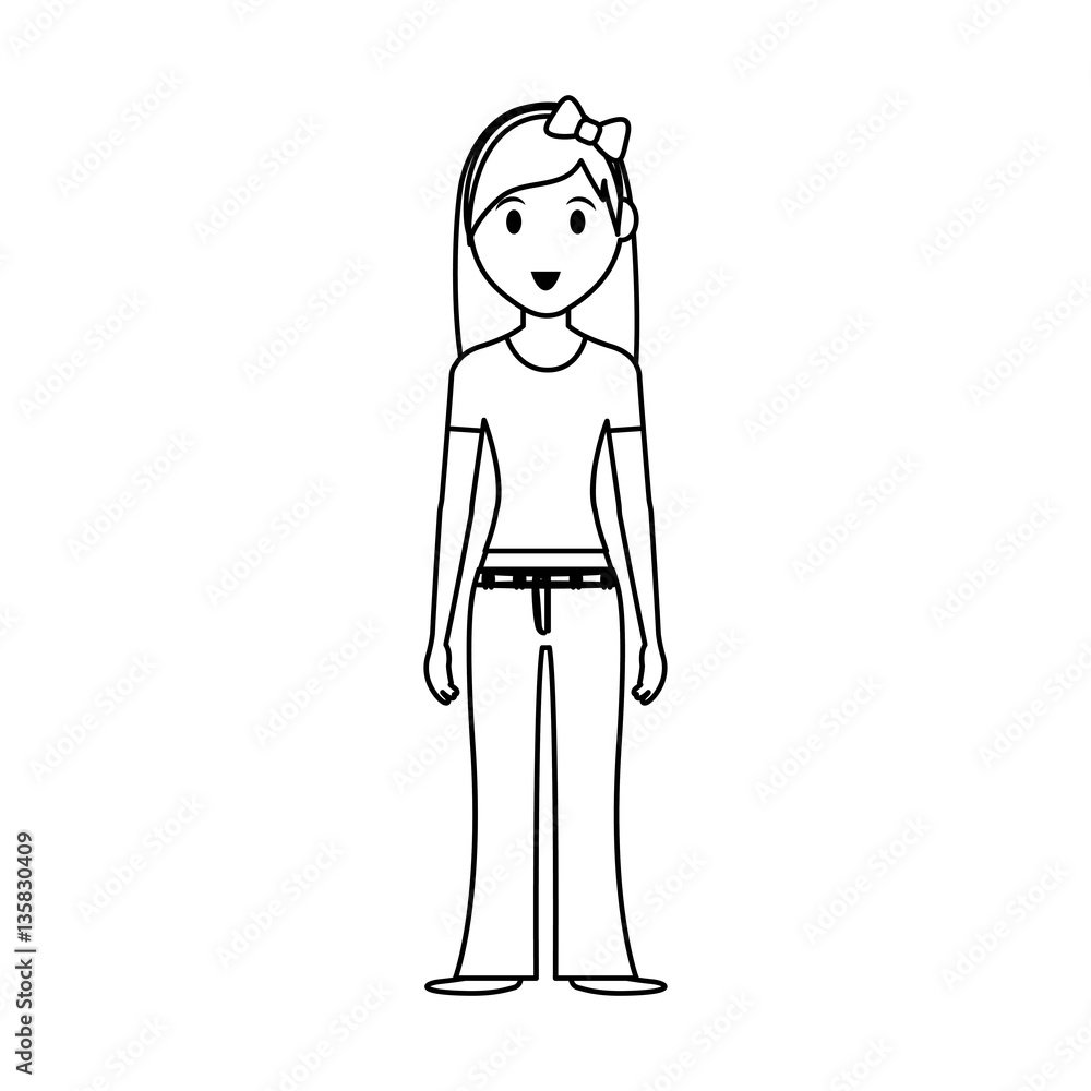 Woman cartoon isolated icon vector illustration graphic design