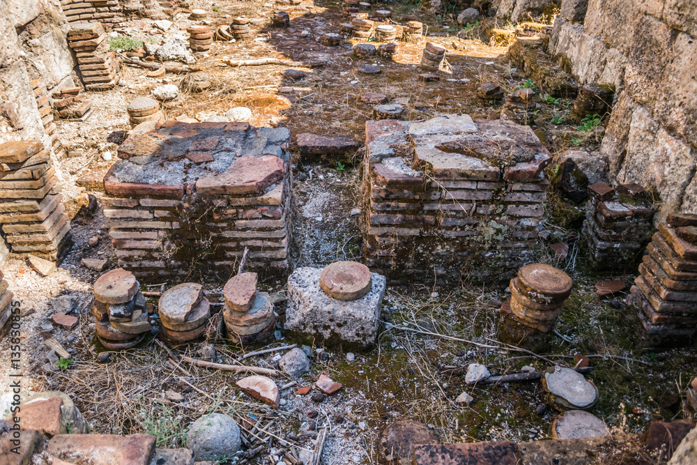 ruins of an ancient city Phaselis in Turkey ruins of an ancient city Phaselis in Turkey