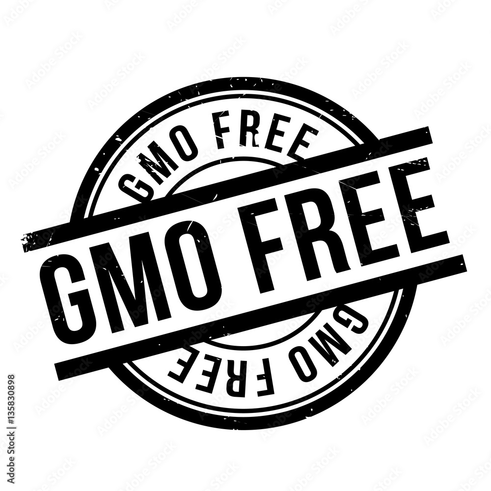 Gmo Free rubber stamp. Grunge design with dust scratches. Effects can be easily removed for a clean, crisp look. Color is easily changed.