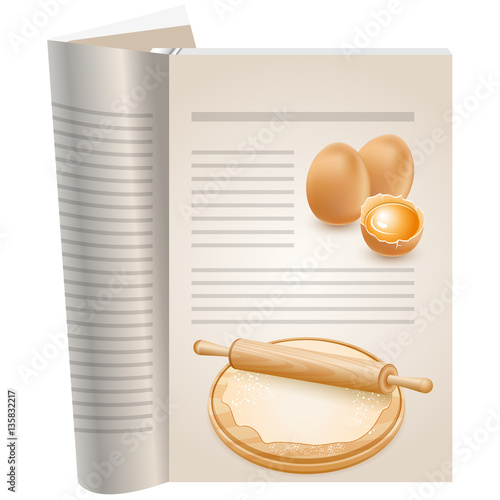 Template pages of a cookbook