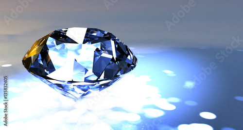 Classic diamond 3D render