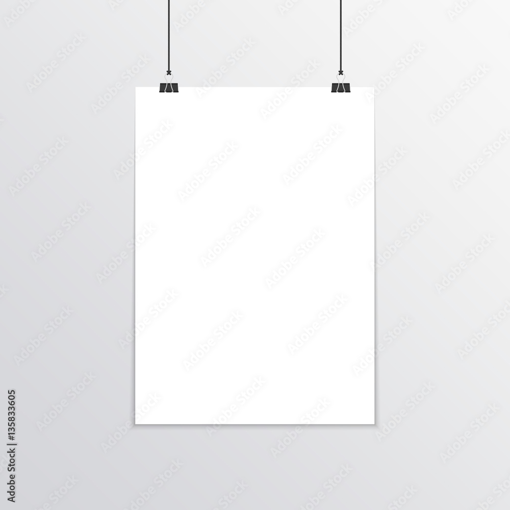 Realistic poster mockup A4. Realistic poster mockup A4.