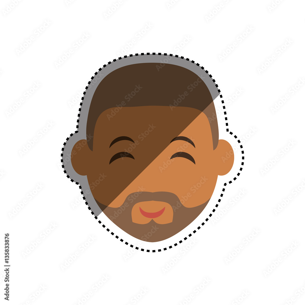 Man face cartoon icon vector illustration graphic design Man face cartoon icon vector illustration graphic design