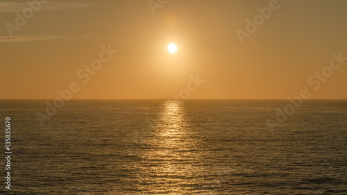 sunset over the sea. horizon. seascape. meditation