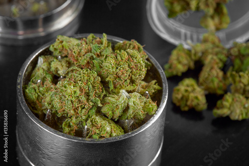 Close up of marijuana buds