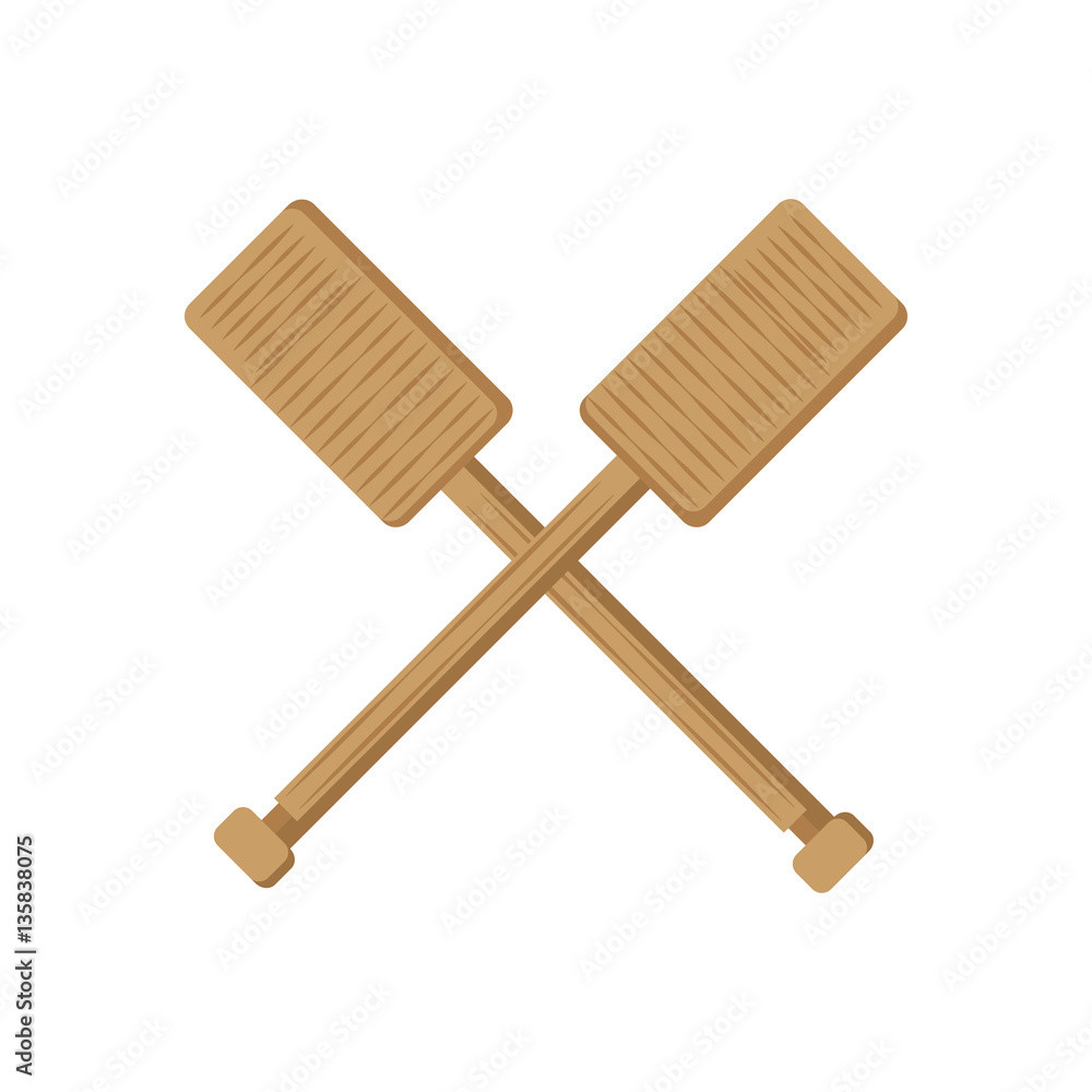 crossed rowing wooden boat vector illustration eps 10 crossed rowing wooden boat vector illustration eps 10