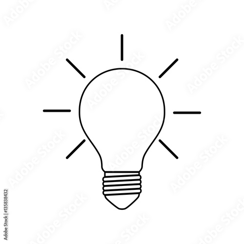 Light bulb icon. Vector.