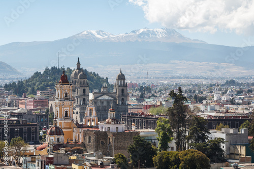 View over colonial historic centre of Toluca, Mexico photo