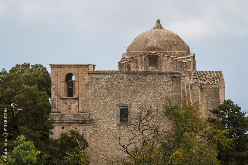 Medieval church in Erice, Sicily, Italy