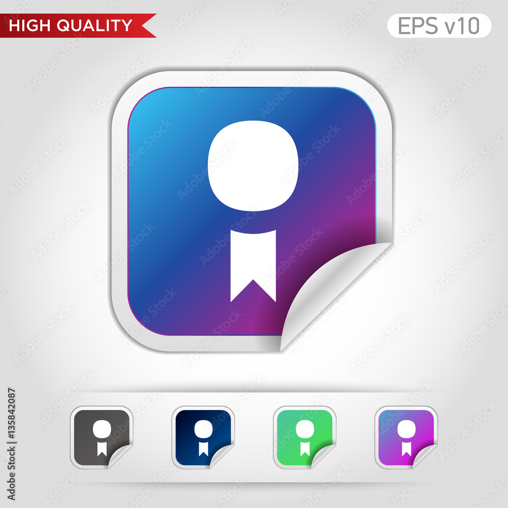 Award icon. Button with award icon. Modern vector. Award icon. Button with award icon. Modern vector.