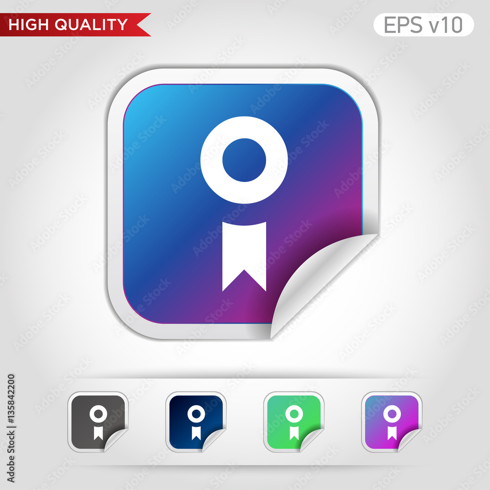 Award icon. Button with award icon. Modern vector. Award icon. Button with award icon. Modern vector.