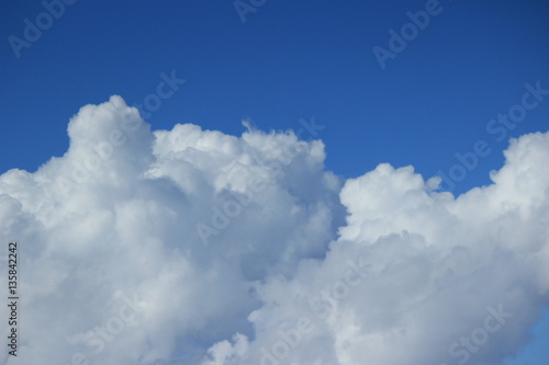 Clouds with blue sky in background